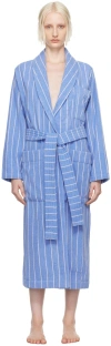 TEKLA BLUE & WHITE CLASSIC BATHROBE