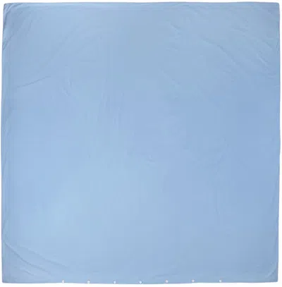 Tekla Blue Percale Duvet Cover, Us Queen In Island Blue