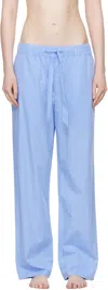 Tekla Blue Poplin Pyjama Pants