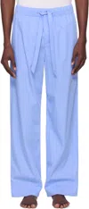 Tekla Pyjama Pants Back Pockets In Blue
