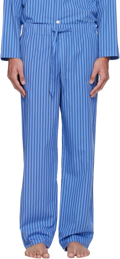 Tekla Blue Poplin Pyjama Pants