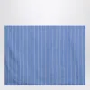 Tekla Blue Sea Fabric With Striped Pattern In Blue