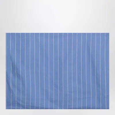 Tekla Blue Sea Fabric With Striped Pattern