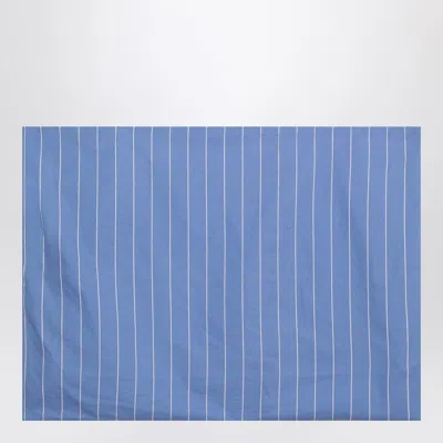 Tekla Blue Sea Fabric With Striped Pattern
