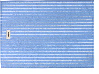 Tekla Blue Terry Bath Mat