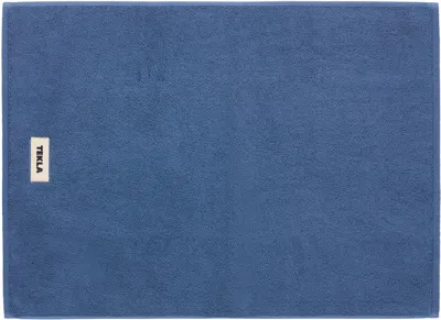 Tekla Blue Terry Bath Mat