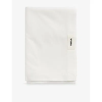 Tekla Broken White Percale Flat Sheet 260x260cm