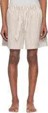 Tekla Pyjama Shorts In Hopper Stripes