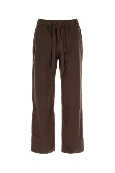 Tekla Brown Poplin Pyjamas Pant