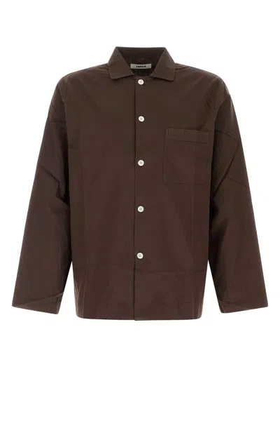 Tekla Brown Poplin Shirt