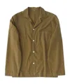 Tekla Flannel Long-sleeved Pajamas In Green