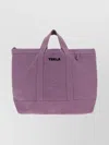Tekla Canvas Tote Bag Top Handles In Purple
