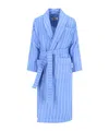 Tekla Classic Bathrobe In Blue