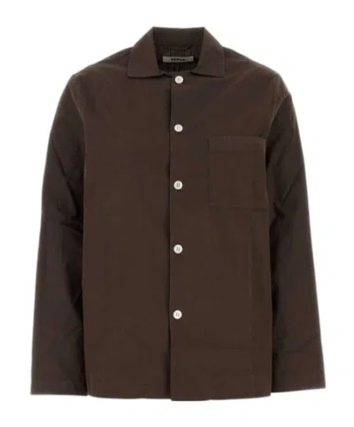 TEKLA TEKLA CLASSIC BUTTON-UP LINGERIE SHIRT