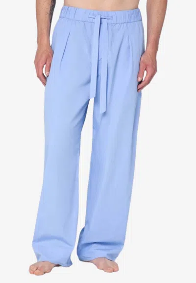 Tekla Cornflower Pajama Pants In Light Blue
