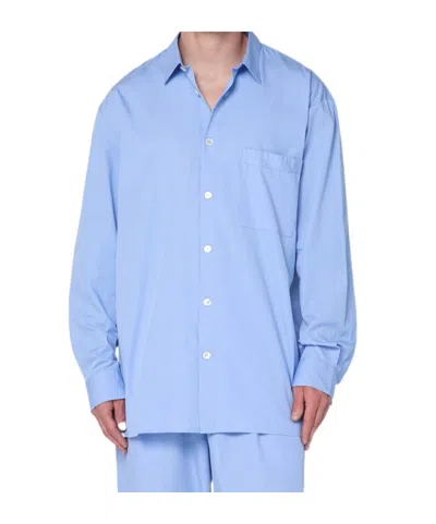 TEKLA CORNFLOWER PYJAMA SHIRT