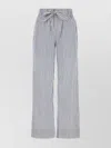 Tekla Cotton Embroidered Pyjama Pants