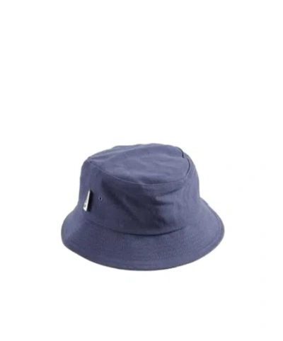 Tekla Cotton Fisherman's Hat In Blue