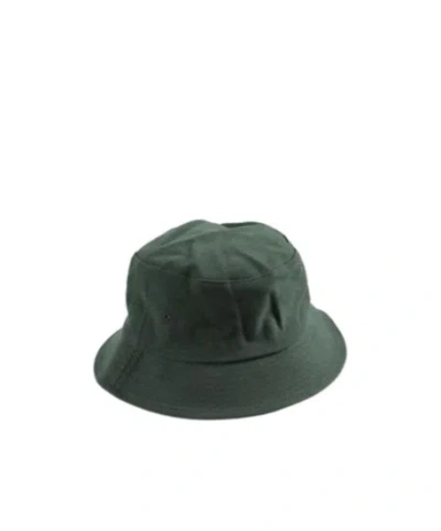 Tekla Cotton Fisherman's Hat In Green