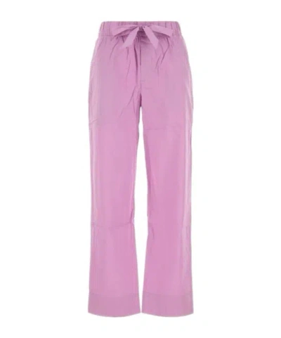 Tekla Cotton Pyjamas Pant Back Pocket In Purple