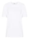 Tekla Crew-neck Organic Cotton T-shirt In White