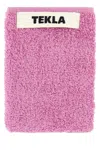 Tekla Dark Pink Terry Towel In Pink