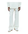 Tekla Drawstring Casual Pants In White