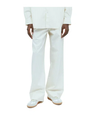 Tekla Drawstring Casual Pants In White