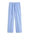 Tekla Drawstring Pajama Pants In Blue