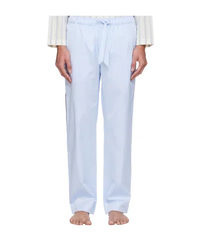 Tekla Drawstring Pajama Pants In Blue