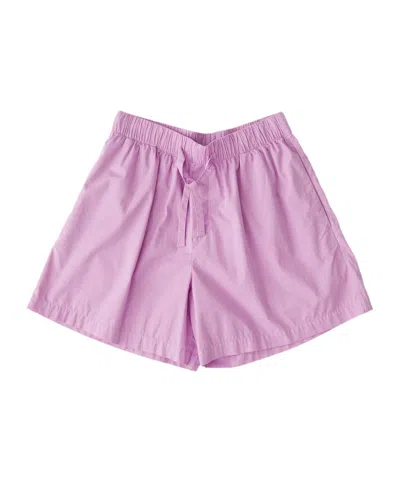 Tekla Drawstring Pajama Shorts In Pink