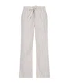 Tekla Stripe-pattern Pajama Trousers In White