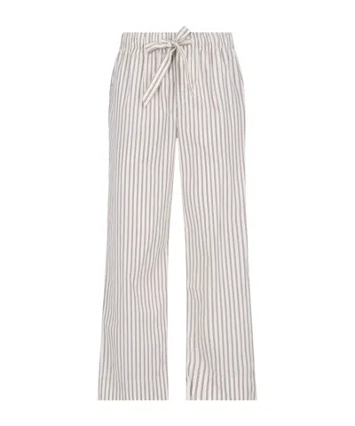 TEKLA STRIPE-PATTERN PAJAMA TROUSERS