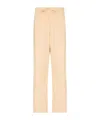 Tekla Beige Organic Cotton Pyjama Pants In Gold