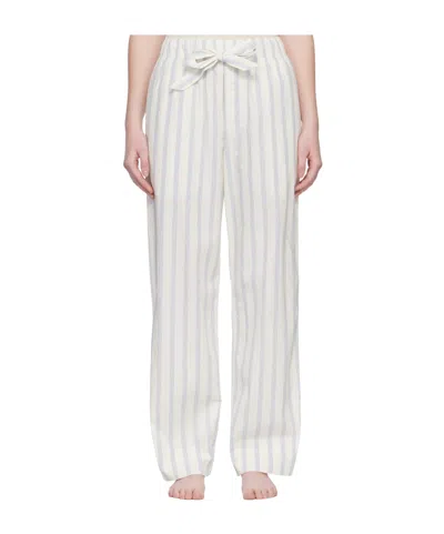 TEKLA DRAWSTRING STRIPED PAJAMA PANTS