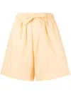 Tekla Drawstring-waist Shorts In Yellow
