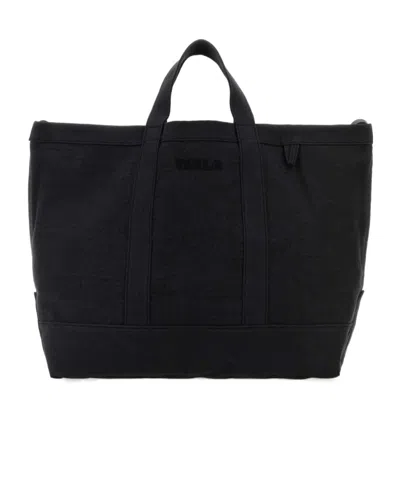 Tekla Embroidered Logo Tote Bag In Black