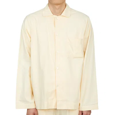 Tekla Flannel Long-sleeved Pajamas In Neutral