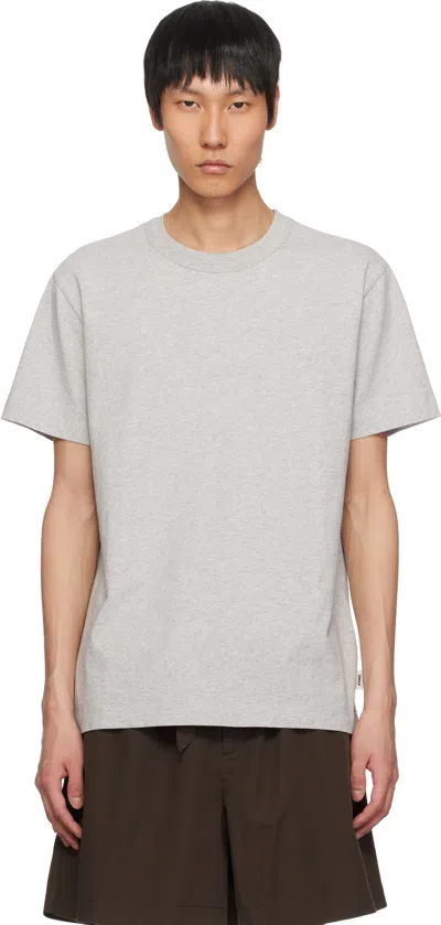 Tekla Grey Sleeping T-shirt In Grey Melange