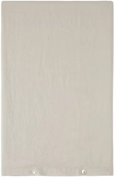 Tekla Grey French Linen Duvet Cover, King In Sand Grey