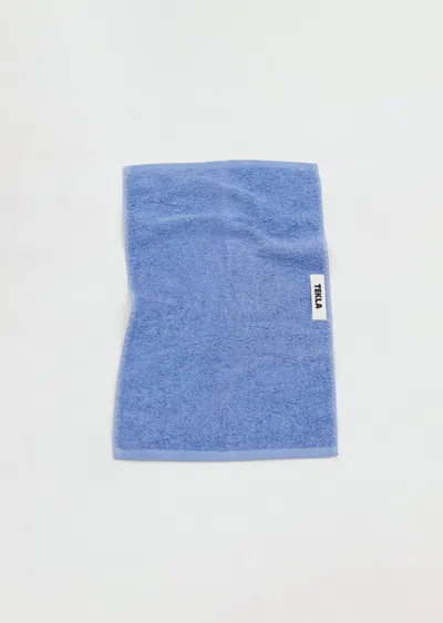 Tekla Guest Towel In Clear Blue