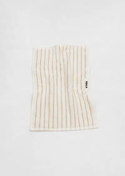 Tekla Guest Towel In Sienna Stripes