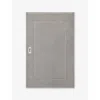 Tekla Heavyweight Large Cotton Bath Mat In Gray