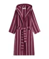 Tekla Hooded Bathrobe In Red