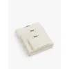 Tekla Ivory Bordered Organic-cotton Hand Towel 50cm X 80cm