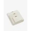 Tekla Ivory Striped Organic-cotton Washcloth 30cm X 30cm