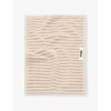 Tekla Ivory Stripes Striped Organic-cotton Bath Towel  70cm X 140cm