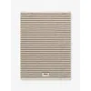 Tekla Kodiak Stripes Striped Cotton Bath Mat 70cm X 50cm In Neutral
