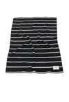 Tekla Lambswool Blanket In Starling Stripes