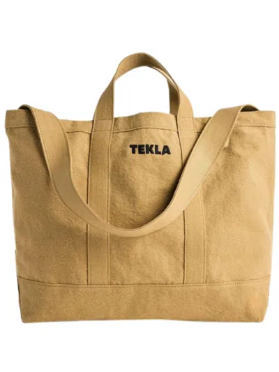 Tekla Large Tote Bag In Brown